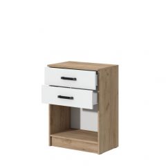 Спальный гарнитур Эконом (модульный) Дуб крафт золотой/Белый текстурный | фото 6