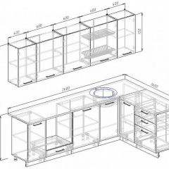 Кухонный гарнитур угловой Бланка 2600х1600 (Стол. 38мм) | фото 2